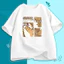 Áo thun unisex - In hình mèo hoạt hình - 100% cotton - Phong cách và đa năng - Thoải mái và mềm mại - Dáng rộng C004
