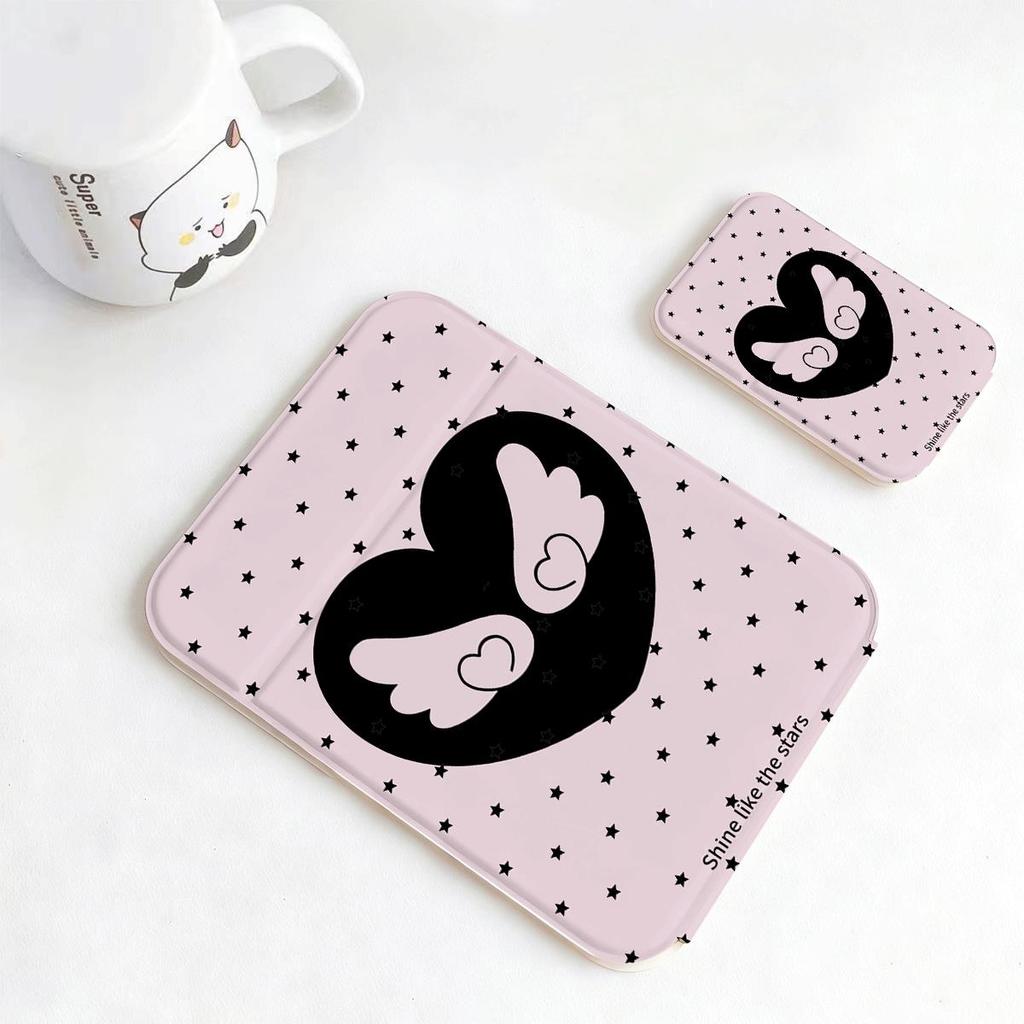 Lời bài hát: Pink Heart Black Wings Gương Phụ Kiện Gập Nhỏ Gọn, Quà Tặng BạnBèSiêuĐẹp