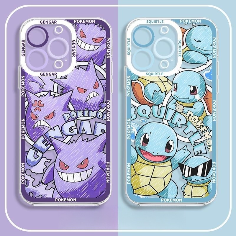Ốp Lưng Anime Psyduck Pikachu Pokemen Cho Redmi 15C 14C A5 A3 13 13C 4G 5G 12C 10C 10 POCO C65 A2 A1 Ốp Điện Thoại Silicon Mềm Trong Suốt