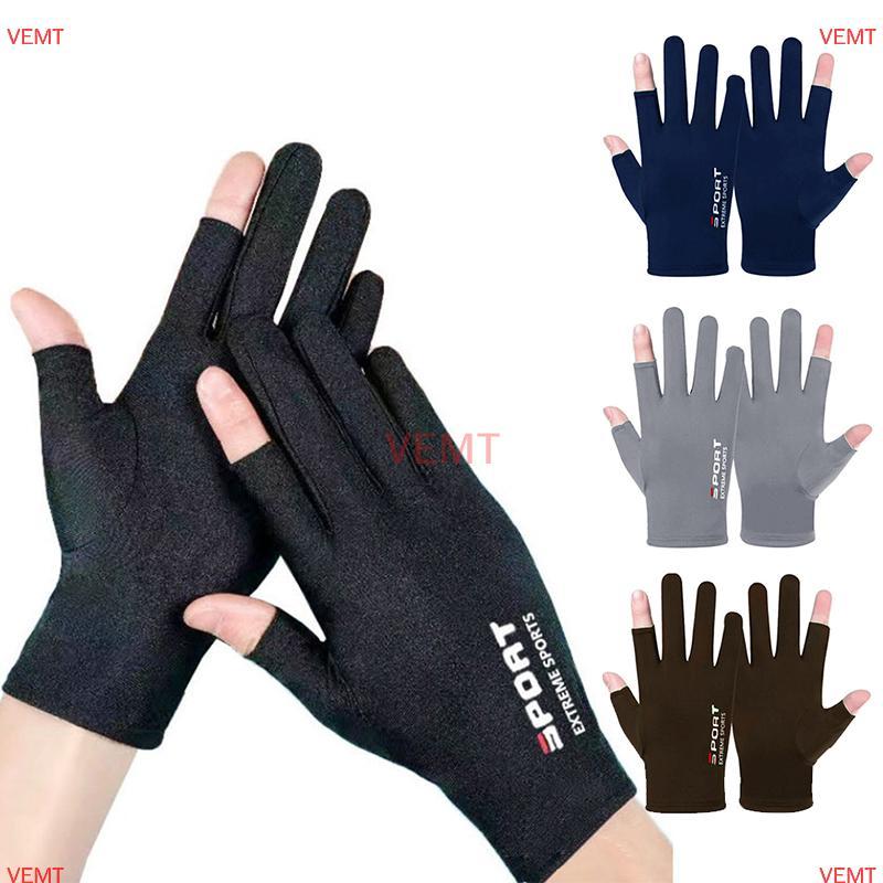 Găng Tay Ice Silk Sun Proction Nam - Thoáng Khí cho Lái Xe và Câu Cá