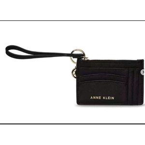 VÍ CARD DA ĐEN ANNE KLEIN