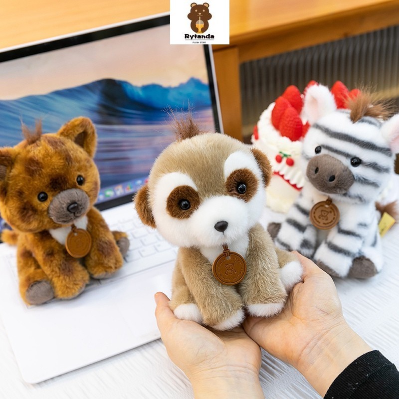 Rytanda Rừng Động Vật Plushie Cho Bé Trai Bé Gái Gối Búp Bê Bé Hoang Dã Boar Ngựa Vằn Hươu Cao Cổ Voi Sư Tử Tuyết Da Báo Hound Fox Sang Trọng Mềm Mại Bạn Gái Năm Mới Trang Trí Quà Tặng