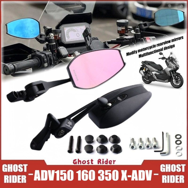 DÀNH CHO XE HONDA XADV750 ADV150 ADV160 ADV350 Xe Máy AOS4 Gương Chiếu Hậu HD Góc Rộng Bên Gương Có Thể Điều Chỉnh Chống chói