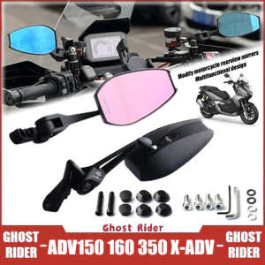DÀNH CHO XE HONDA XADV750 ADV150 ADV160 ADV350 Xe Máy AOS4 Gương Chiếu Hậu HD Góc Rộng Bên Gương Có Thể Điều Chỉnh Chống chói