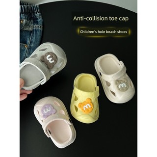 Giày Sandal Bé Gái Lỗ Giày 1-3 Tuổi Cho Bé Trong Nhà Chống Trơn Trượt Dép Trẻ Em Bé Trai Mùa Hè Tập Đi Cát