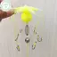 PUSKY - Bộ 6 Móc Câu Thép Carbon, Phao và Mồi Lồng dành cho Câu Cá Biển