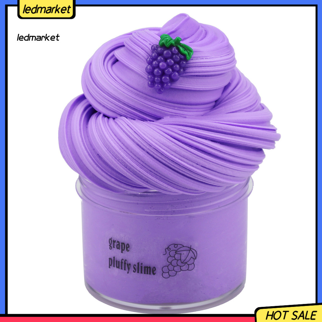 (Ledmarket) 70ML Slime Toy Fluffy Anti-tear Co Giãn Cloud Slime Butter Sludge Toy để thư giãn