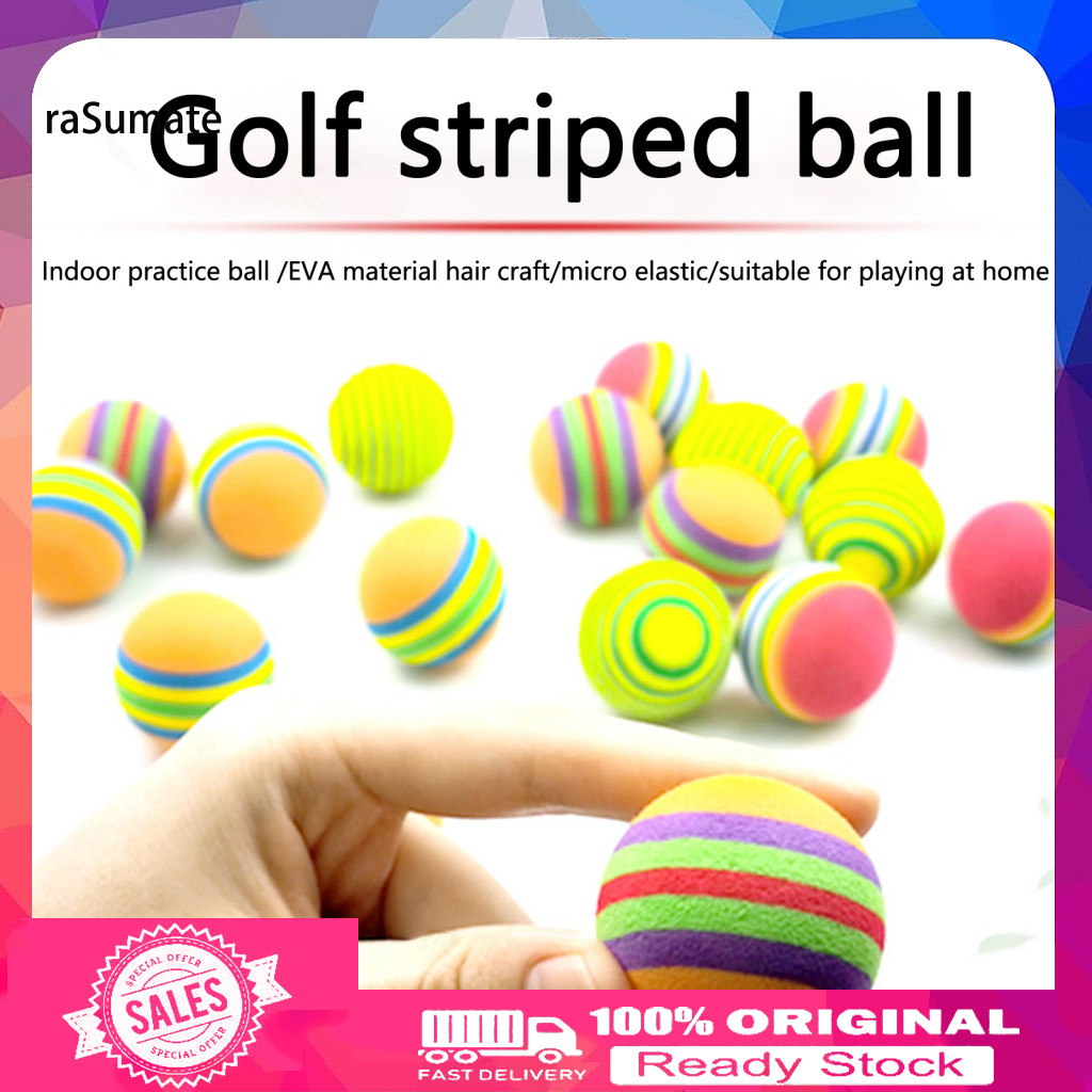 Bóng Tập Golf Xốp 10 Chiếc - An Toàn, Chống Mài Mòn, Thân Thiện Môi Trường