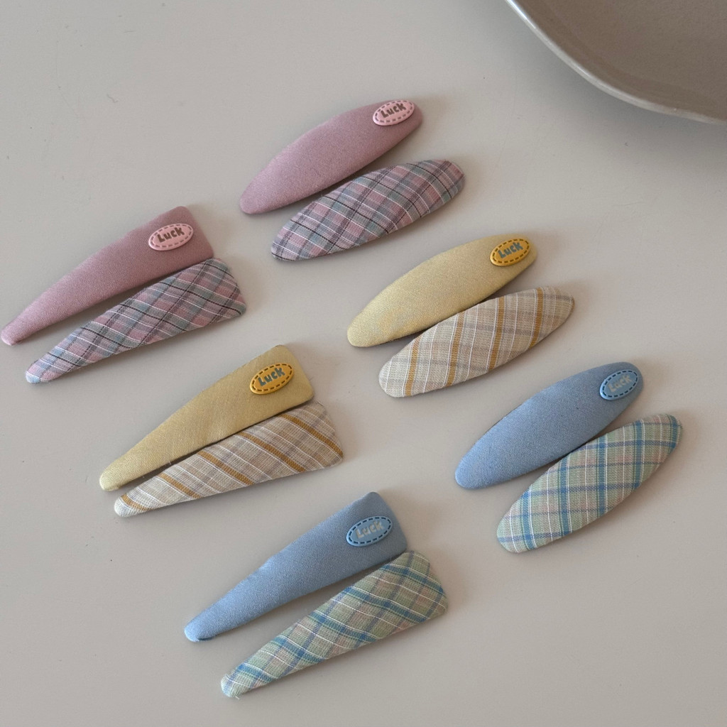 Kẹp tóc bằng vải màu Macaron hợp thời trang Kẹp tóc nữ