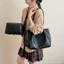 SQ11 Túi tote cổ điển dung tích lớn dành cho nữ Túi đeo vai dệt thời trang mới Túi thích hợp cao cấp