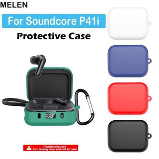 Vỏ bảo vệ MELEN, Vỏ tai nghe chống sốc bằng silicon, có móc Vỏ tai nghe chống rơi cho phụ kiện Soundcore P41i