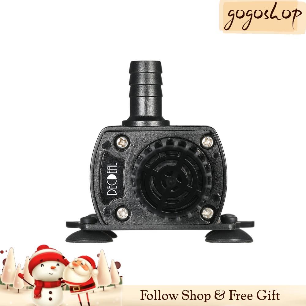Gogoshopp Máy bơm nước không chổi than mini DC12V 6W siêu yên tĩnh Decdeal với đài phun nước chìm không thấm nước dành cho nữ 5,5x2,1mm Bể cá tuần hoàn 300L/H Nâng 300cm
