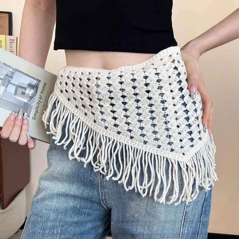 Thắt lưng nữ màu trắng phong cách mới