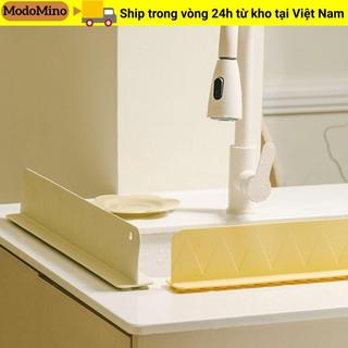Tấm vách ngăn nước MODOMINO, Tấm chắn bùn bồn rửa nhà bếp bằng silicon mềm, Thanh chắn nước chống dầu đa chức năng Sản phẩm gia dụng