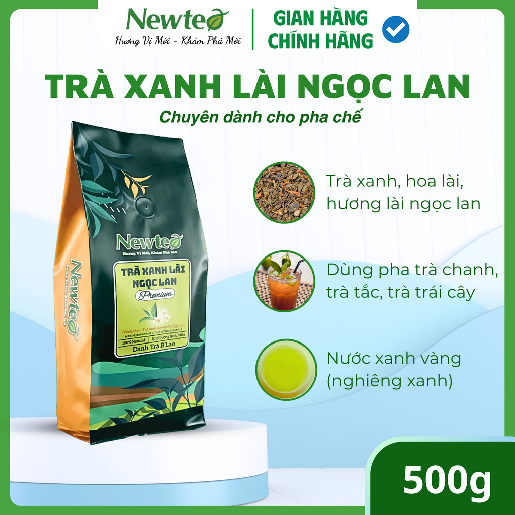 Sử dụng Combo 2 Gói Trà Xanh Lài Ngọc Lan Newtea 1KG Pha Trà Tắc trong đời sống