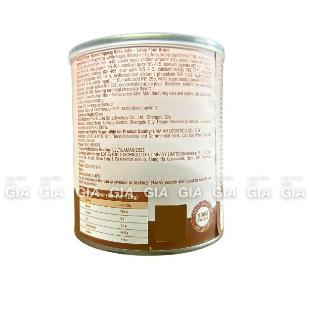 Hạt nổ Lotus lon 900g - SOCOLA