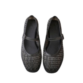 Giày Sandal Jelly Baotou Nữ Mùa Hè 22 Giày Đơn Pháp Sang Trọng Dày Gót Bên Ngoài Mặc Thoáng Khí Chống Trơn Trượt Flat C1YQ