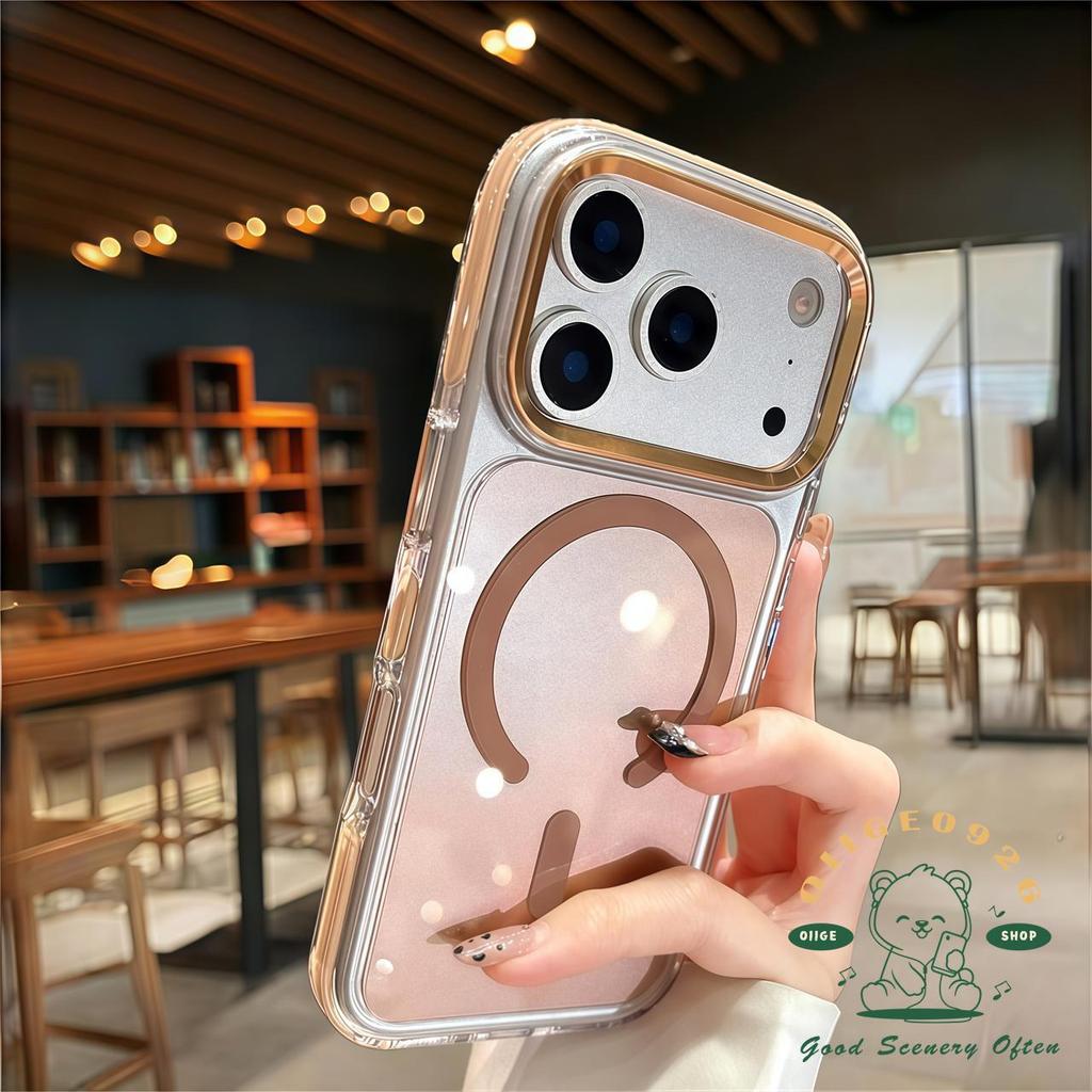 【 Ốp lưng iPhone17 】 Ống kính kim loại đá pha lê chống rơi Vỏ điện thoại iphone17 Pro Max cho vỏ iPhone Vỏ mềm silicon TPU chống sốc