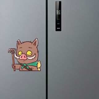 [Khuyến nghị cửa hàng] Phim Langlang Mountain Little Monster Q Phiên bản Acrylic Nhãn dán tủ lạnh từ tính mạnh mẽ Sáng tạo Trang trí tủ lạnh có giá trị cao 1.12