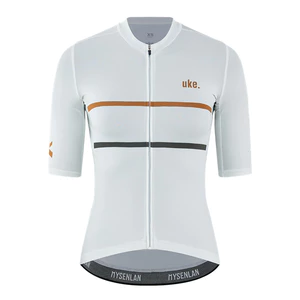 QSS002B - Áo Đạp Xe UKE Nữ White – Vải Ý Cao Cấp, Thoáng Khí, Ôm Form Mềm Mại