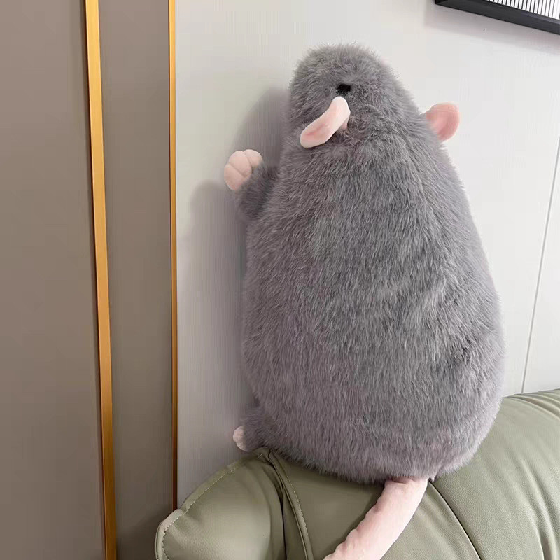 Gấu Bông Chuột Dễ Thương, Thú Nhồi Bông Vải Lông Mềm Mại Size 55cm/90cm, Quà Tặng Sinh Nhật Sáng Tạo Cho Bé
