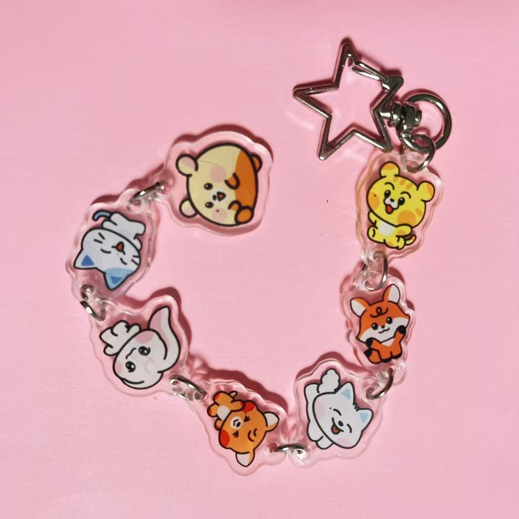 Kpop Idol New Style Cartoon Acrylic Chain Keychain Bag Pendant Accessories Jisung Chenle Jeno JAEMIN RENJUN HAECHAN