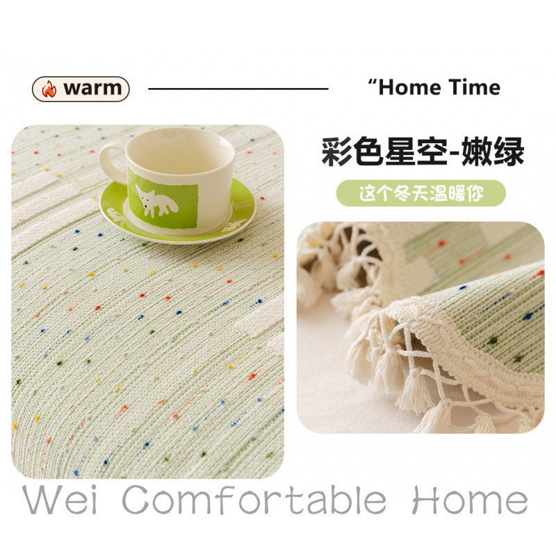 Màu Jelly Bean Sofa Đệm Bốn Mùa Đa Năng Sofa Bao Phong Cách Mới Chống Trơn Trượt Sofa Đệm