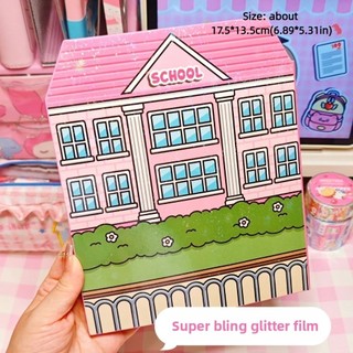 Sách dán EARTHLYCO, Nhãn dán sách yên tĩnh PET hoạt hình, Nhãn dán DIY hoạt hình giáo dục thủ công cho trẻ em
