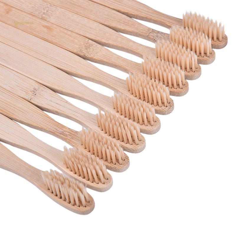 MUQV 10 cái / răng miệng sức khỏe carbon thấp bảo vệ môi trường bàn chải đánh răng than tre n