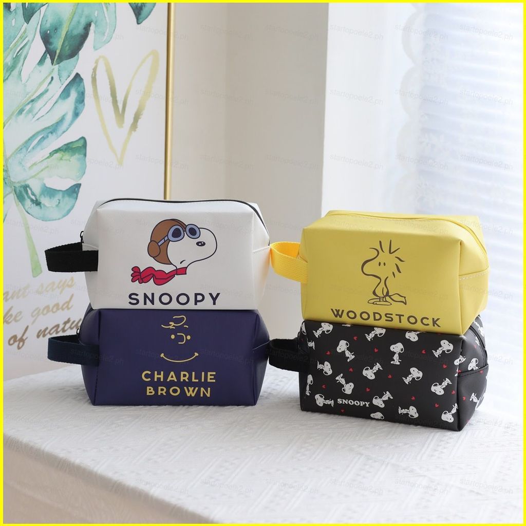 ST2 Snoopy Hoạt Hình Túi Xách Dễ Thương Túi Vệ Sinh Chống Thấm Nước Cho Bé Gái Mỹ Phẩm Túi Bảo Quản Hộp Đựng Bút Chì Dung Tích Lớn TS2