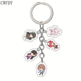 Anime NANA Osaki Keychain K-ON! Arcylic Key Chain Bag Accessories 5 in 1 Pendant Jewelry Decoration for Women Men Birt