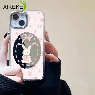Ốp Điện Thoại Gương Rỗng Thỏ Nơ Dễ Thương Cho Google Pixel 10 Pro XL 9 Pro XL 9A 8 Pro 8A 7 Pro 7A 6A 5 XL 5A 4 4A 3A XL 4G 5G Phim Hoạt Hình Sang Trọng Vỏ Mềm