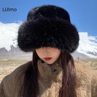 Mũ lông cừu cho nữ, lót ấm áp, chất liệu lông tơ người cá
