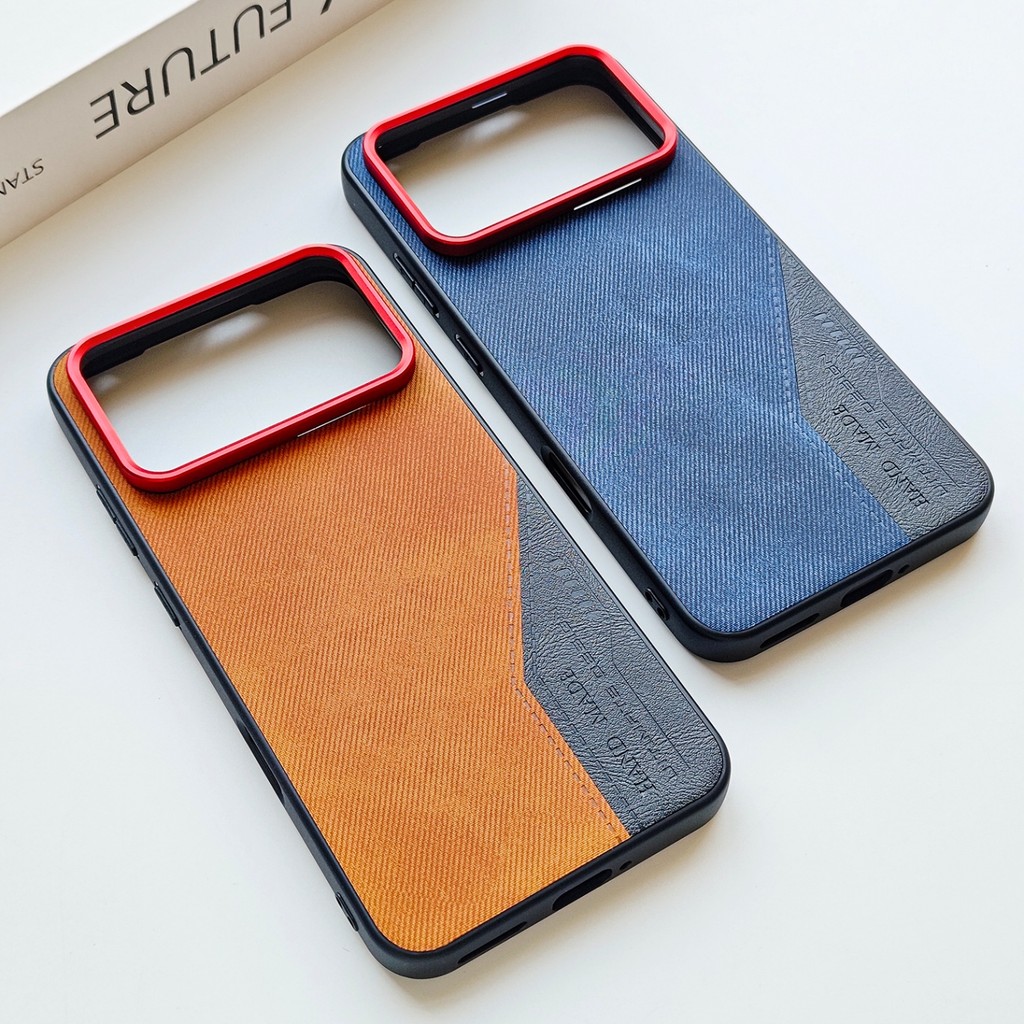 DÀNH CHO HONOR WIN Ốp Điện Thoại Kinh Doanh Sang Trọng Bảo Vệ Denim Khâu Da Hạt Case WINRT