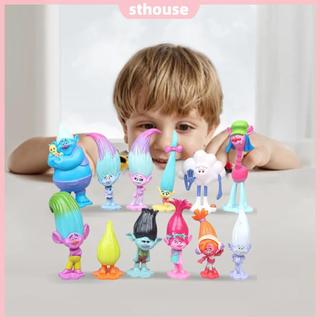 [Mới] 12 Cái / bộ Mô Hình Nhân Vật Vai Trò Phim Cho Trolls Dự Tiệc Món Quà Tuyệt Vời Cho Trẻ Em