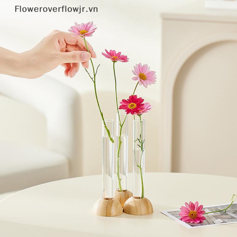 FJR Sáng Tạo Phong Cách Bắc Âu Tròn Thủy Tinh Pha Lê Bình Tròn Bằng Gỗ Nghệ Thuật Thủy Canh Xanh Hoa Sen Đồ Trang Trí Bình Thủy Tinh Để Bàn Trang Trí HOT