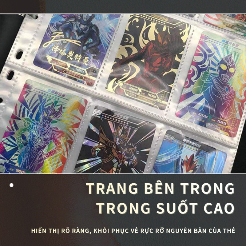Album Đựng Thẻ Bài Nhân Phẩm, Sổ Thẻ Pokemon, Thần Tượng 2x2- Không Bao Gồm Thẻ - Da PU Cao Cấp Để Sưu Tầm, Trưng Bày