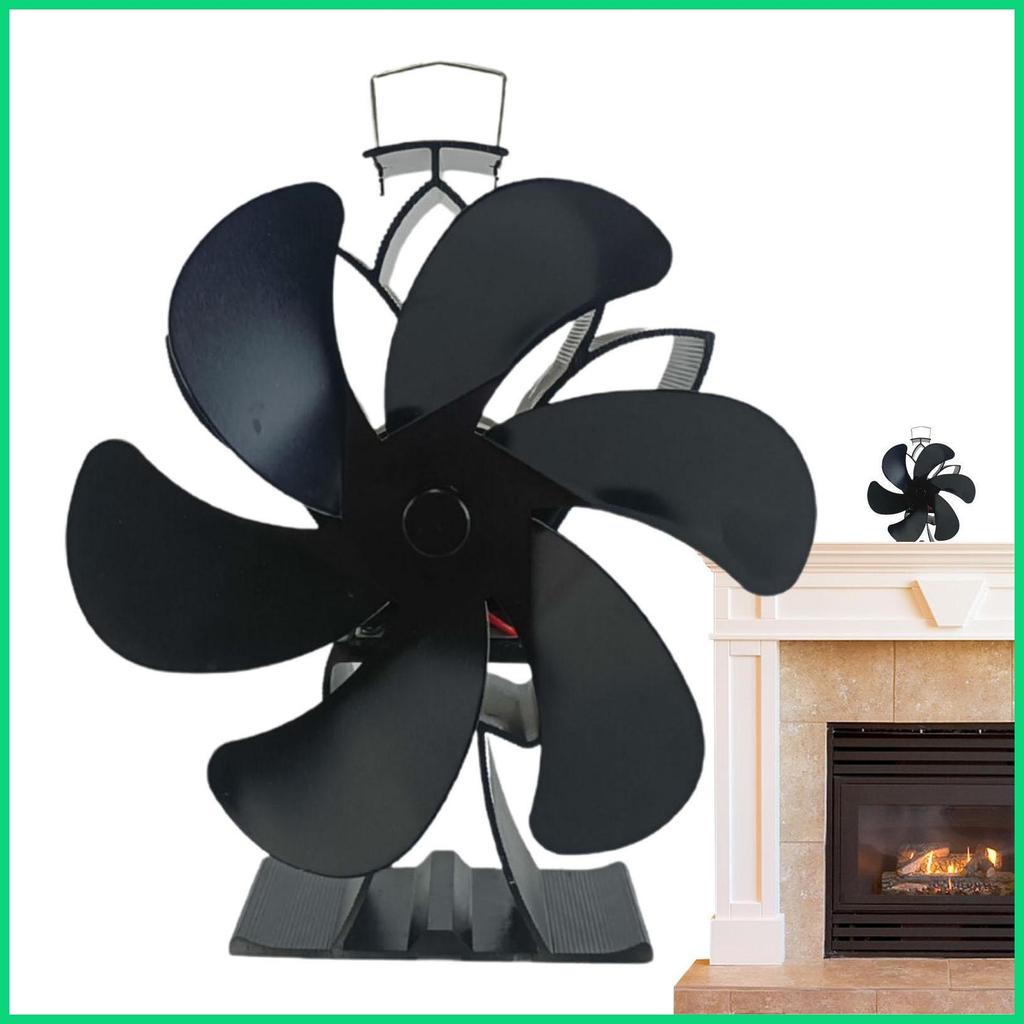 Quạt Bếp Gỗ Quạt Nhiệt Yên Tĩnh Quạt Bếp Quạt Nhiệt Lò Sưởi Quạt Tuần Hoàn Không Khí Ấm Bếp Gỗ Phụ Kiện jiwvn