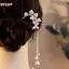 HFSHY Kẹp tóc hình chữ U handmade phong cách Hanfu, họa tiết hoa Lily of the Valley vintage dành cho nữ