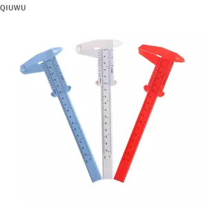 QIUWU 0-150mm quy tắc đôi cân bằng nhựa Vernier thước đo thước đo dụng cụ học sinh.