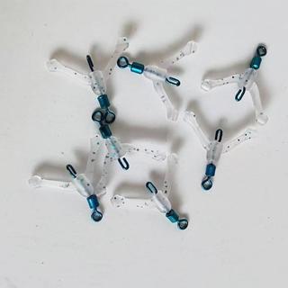 50 khóa chia thẻo, số 8/9, chống rối bảo vệ dây câu. Bộ Chia Thẻo, Chia Đôi Thẻo, Khóa Silicon, Túi 50 Chiếc