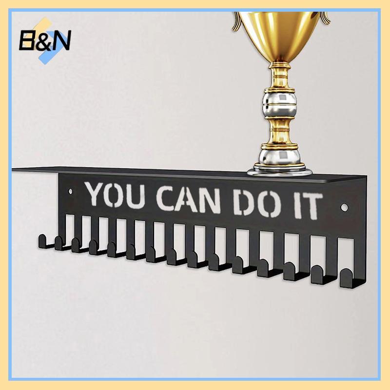 B & N Huy Chương Hiển Thị Ra Kim Loại Móc Treo Huy Chương Giá Đỡ Treo Tường Dung Tích Lớn Cho Đua Bóng Đá Bóng Rổ Thể Thao Karate.