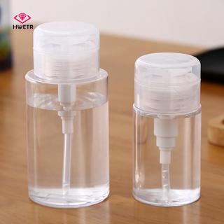 HWETR 100 / 150 / 200 / 300ml Loại Bấm Tẩy Trang PP Trong Suốt Chai Rỗng Máy Bơm Loại Trang Điểm Chai Nước Hộp Đựng Dụng Cụ Làm Móng Tay Phụ Kiện