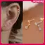 Bông tai thép titan zircon dành cho nữ và bé gái - Quà tặng sang trọng từ Jasmine