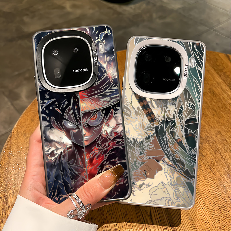 Dành Cho iQOO 15 13 12 Pro Z11 Z10 Turbo Pro Z9 Neo 11 10 / 9 One Piece Luffy Zoro Micro Matte Vỏ Điện Thoại Cứng Cho iQOO Z9 Turbo Z8 Vỏ IQOO Chống Sốc
