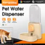 HamshMoc Pet Water Dispenser Thiết kế gắn lồng Các bộ phận có thể tháo rời Hệ thống nạp lại tự động Chai trong suốt cho trong nhà