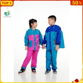 ( BỘ ÁO MƯA TRẺ EM CÓ BALO ) Bộ áo mưa trẻ em Có Lưng che cặp sách, bộ áo mưa Sơn Thuỷ chính hãng PVC uminshop