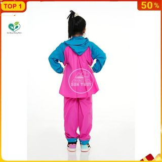 ( BỘ ÁO MƯA TRẺ EM CÓ BALO ) Bộ áo mưa trẻ em Có Lưng che cặp sách, bộ áo mưa Sơn Thuỷ chính hãng PVC uminshop