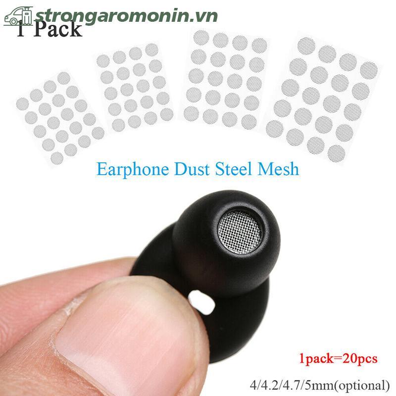 ST 20 Chiếc Tai Nghe Chống Bụi Mạng Lưới Thép 4mm 4.2mm 4.7mm 5mm Phụ Kiện DIY ST