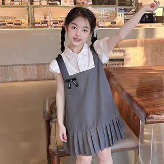 Váy yếm cho bé gái mùa hè – Phong cách Hàn Quốc, xếp ly dễ thương